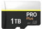 Carte Micro SD Pro Plus 1 To avec adaptateur SD, résistante à l'eau, à la chaleur et au froid, compatible avec 4K Ultra HD