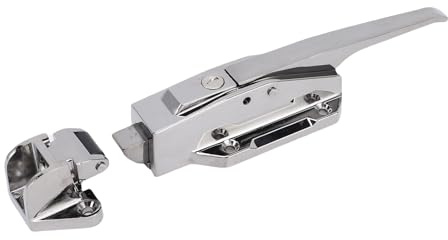 ASHATA Cooler Door Handle, Freezer Door Latches Zinc Alloy Modern Stylish, Safety Anti-Theft, for Supermarket Home