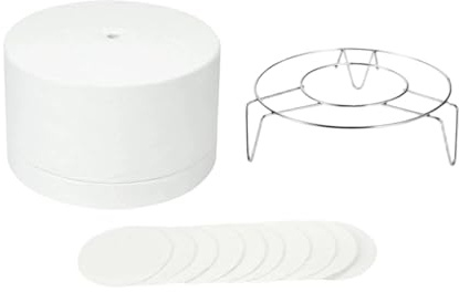 F Fityle Professional Small Microwave Kiln for Fusing Glass Melting DIY Glass Jewelry (With Stand)