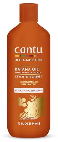 Cantu Ultra Moisture Nourishing Shampoo with Batana Oil + Jamaican Black Castor Oil, 13 fl oz
