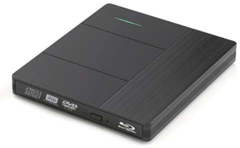 Hipzeepo 7 in 1 External Blu-Ray Drive,Support Disc R/W BD DVD CD Player,Portable Burner USB3.0 SD/TF Card Slot
