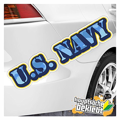 Kiwistar - Autoaufkleber - U.S. Navy Aufkleber - für Auto, Laptop, Fahrrad, LKW, Motorrad Aufkleber mehrfarbig Sticker Decal