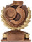 KDS Pokal PRAG Platz 3 Zahl Ziffer Sieger Trophäe Keramik 250g