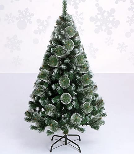 SDJ Arbol Pino de Navidad Verde Nieve 150 cm arbol nevado Artificial navideño 1.5m