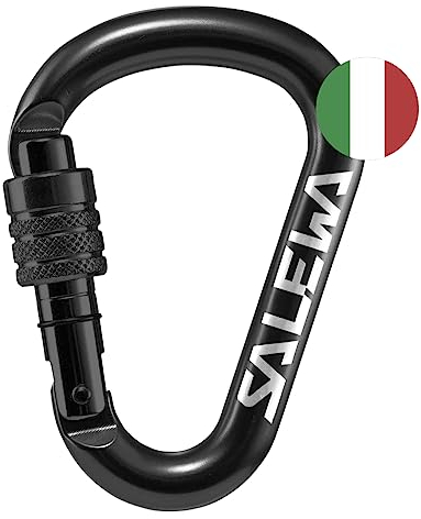 SALEWA HMS Screw G2, Carabiner Unisex-Adult, Black, Taglia Unica