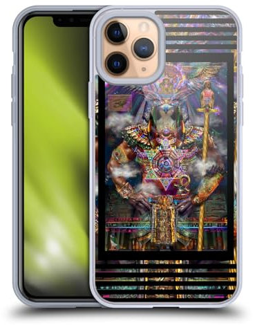 Head Case Designs Offizielle Jumbie Art Horus Götter und Göttinnen Gel Handyhülle Hülle [Militärischer Schutzgrad] Kompatibel mit Apple iPhone 11 Pro