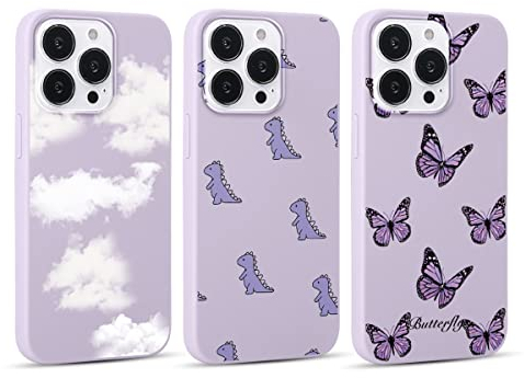 Yoedge 3 Pezzi Custodia per Apple iPhone 7 Plus/8 Plus 5,5, TPU Silicone Custodia Morbida Case con Disegni Fantasia aesthetic,Antiurto Protettiva Originale Cover per iPhone 8 Plus, Farfalla