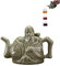 Théière Assassins, bouilloire à thé en céramique chinoise faite à la main, un pot trois boissons, théière à deux cœurs, distributeur de boissons, théière magique avec boîte-cadeau, 16 oz