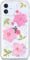 Abbery Designed for iPhone 12/iPhone 12 Pro Case Flower Cute Bling Glitter Sparkle Clear with Design Soft Silicone TPU Dried Real Pressed Flowers Floral Aesthetic for Women Girls (3 Pink Flower)