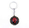 ydound Anime Keychain World of Warcraft Porte-clés Wow Warcraft Tribal bannière Drapeau Pendentif Porte-clés for Femmes Hommes Fans Voiture Porte-clés Bijoux