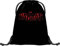 Baagl Turnbeutel - wasserdichte Schuhbeutel für Kinder, Jungen und Mädchen - Schule und Kindergarten Sportbeutel, Sportrucksack (Batman Red)