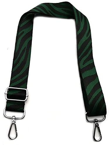 Taschengurte zum Wechseln Grün Textur, Verstellbarer Schultergurt für Taschen, Taschengurt Breit Schulterriemen mit Karabiner Silber 3.8cm, Umhängegurt für Tragegurt Taschen für Damen Taschen, #6