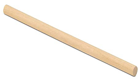 5 Baguettes en Bois, Baguettes Rondes en Bois, pour Le Bricolage, La Peinture, La Décoration De La Maison Et du Jardin.,Diameter,10mm