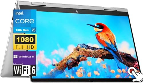 HP Envy x360 2-in-1 14 FHD Touchscreen Laptop, Processore Intel Core i5-1335U, 8GB RAM 1TB SSD, Wi-Fi 6E, Bluetooth 5.3, Tastiera Retroilluminata, Lettore di Impronte Digitali, Windows 11 Home,