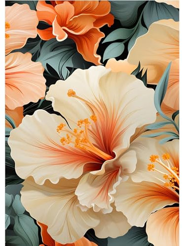 MOGTAA Blumen Diamond Painting Erwachsene, 5D Blumen Diamant Painting Bilder für Erwachsene Anfänger, DIY Diamond Art Landschaft Diamant Malerei Bilder für Home Dekor 30x40cm