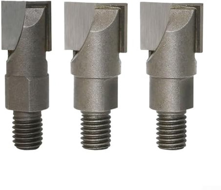 MeevrgR Lot de 3 fraises CNC pour serrure de porte, tige de 10 mm, alliage d'acier de tungstène, vitesse de rainurage rapide, 9XPNKC83YIY1M2U64S2605N6L