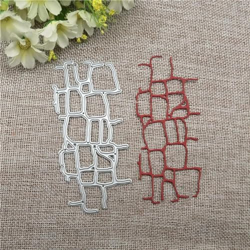 Kartenherstellungszubehör, 11,5 x 5,3 cm, spezielles Geometrie-Raster, Netz, Metall-Stanzschablone, Scrapbooking, Fotoalbum, Karten, Papierprägung, Handwerk