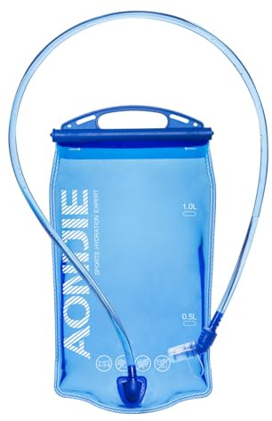 Azarxis Dricksbubbla 1 l 1,5 l 2 l 3 l BPA-fri dricksystem lätt vattenbubbla med drickslang läckagesäker drickpåse för sport och utomhus dryckesryggsäck
