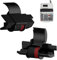 Alppihym 2er-Set Druckerkasse IR-40T,Farbroller, SchwarzundRot KompatiblesFarbbandfürKompatibelmit Sharp EL-1750V, EL-1801V FR2650A/2650TB, Casio IR40T HR 150 TEC- Gr.745, CP13/MP-12D /MP -120DH usw