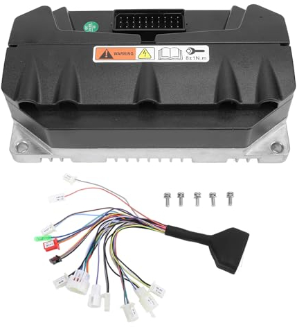 aqxreight Geschwindigkeitsregler für Bürstenlosen Elektrofahrradmotor, 72V bürstenloser DC-Motorregler DK72300S Sinuswellensteuerung für QS-Motor Elektromotorrad-Mobility-Scooter