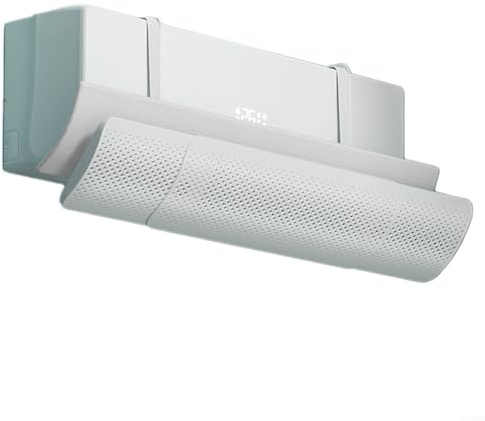 Zoegneer Wandmontierte Klimaanlage, Anti-Direktblas-Windschutzscheibe, freie Installation von Klimaanlage, Windschutz für Zuhause (Baumwollfilter)