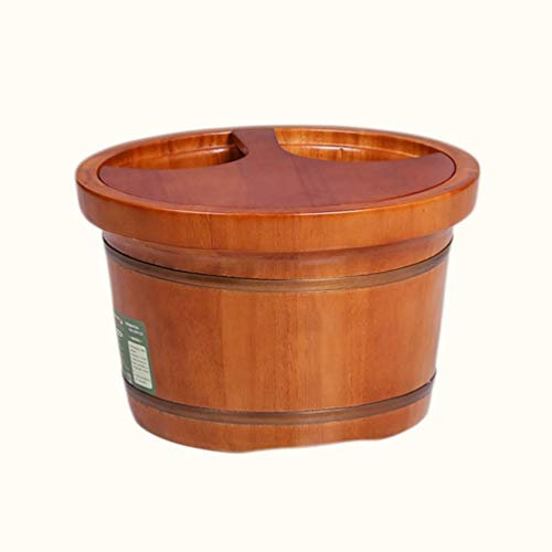 GSKDBCC Fußbad-Eimer aus Holzfass, Holzeimer für Pediküre, Fußbad-Eimer, Fußwanne zum Einweichen der Füße, Fußbad-Whirlpool, Fußbecken für Erwachsene Chaser of Light