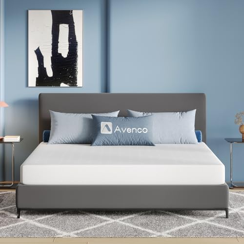 Avenco Matelas 90x200, 18CM, Matelas à Mémoire de Forme en Gel, Mousse en Matériau Bambou, Certifié Sûr et Fiable par CertiPUR-US et Oeko-TEX, Sommeil Frais, Evacuation de L'humidité, Lavable