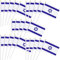 Lot de 50 Mini Drapeau Israël Petits Drapeaux Israélien avec Baton Drapeau Tenus à Manivelle Fanions Pour Fête Bar Célébration Matchs de Football Evénement Sportif Jardin Décoration