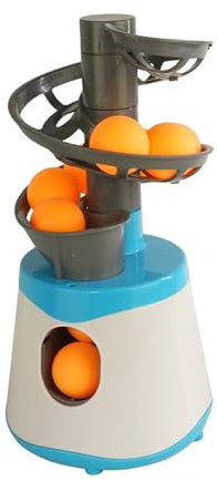 tuwiwol Leichte Ballmaschine Tischtennis 15 Mal pro Minute Serviermaschine Roboter Tischtennis Pin Pong Trainer Roboter, USB+Sechs Abschnitt