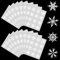 Becellen 18 Fogli Natalizi Adesivi di Fiocco, Autoadesive Etichette Stickers Neve Rotonde per Natale Regalo Decorazioni