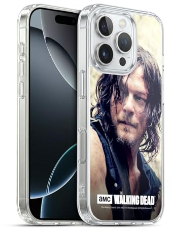 Head Case Designs Offizielle AMC The Walking Dead Körperhälfte Daryl Dixon Gelhülle [Militärischer Schutzgrad] Kompatibel Mit Apple iPhone 16 Pro Und Kompatibel Mit MagSafe