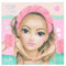 Depesche 13250 TOPModel - Beauty Set Beauty and Me, mit gepolstertem Haarreifen und absorbierendem Handgelenkwaschband in Pink