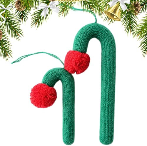 Lnhgh Zuckerstangen-Ornamente, Zuckerstangen-Dekorationen | Weihnachtssüßigkeiten-Ornamente, Zuckerstangen-Weihnachtsbaumschmuck,Weihnachtliche Zuckerstangendekorationen für Kaminsimse, Bäume