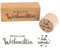 BOFUNX 2 Stücke Weihnachten Stempel Holzstempel Frohe Weihnachten Motivstempel Textstempel Weihnachtsstempel für Karten Geschenkpapier Scrapbooking