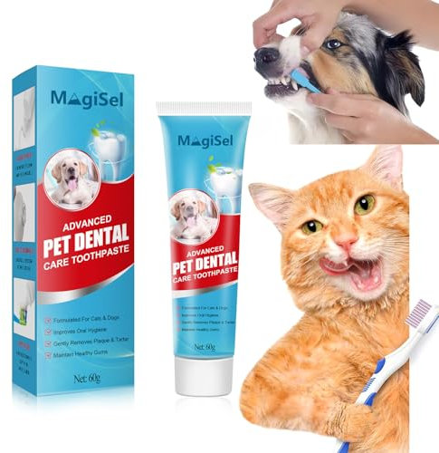 Dentifricio per Animali Domestici, 60 g, Cura Dentale per Cani e Gatti, Dentifricio Per La Cura Dentale Degli Animali Domestici Per Migliorare La Salute Delle Gengive Del Tuo Animale Domestico