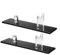 Okeeyseda 2pz Supporto Espositore per Coltelli Supporto Fisso per Esposizione su Tavolo Astuccio Coltelli in Acrilico Porta Coltello Singolo per Decorazione Domestica (Base Nera)