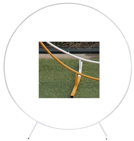 Hoiweqr Hochzeitsbogen Hintergrundständer Für Partys, Ballonbogenständer, Hochzeitsbögen Für Zeremonie, Torbogen Rosengitter Rankhilfe, Stabiler Rankbogen Für Kletterpflanzen(White,2m)