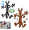 EUYKQNOI autoaufkleber lustig sticker lustig lustige sticker auto sticker generisch Autsch Koyote Aufkleber 2 Farben- Ouch Cartoon Comic Lustig Roadrunner