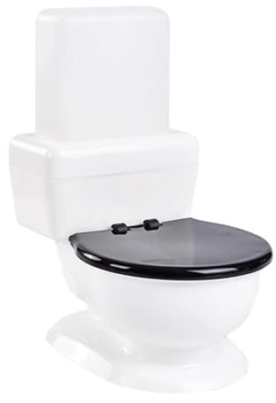 Toilette Form Wasserspender für Katze,600ML Katzen Gravitation Wasserspender Haustier Water Dispenser große Kapazität Schwerkraft Haustier Tränke Katzen (Weiß)