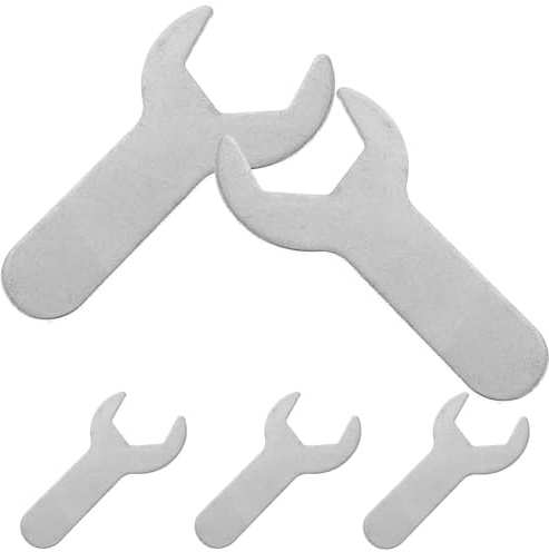 HEATSHAKING 5pcs Stainless Steel Gas Bottle Spanner Wrenches Set for Pressure Regulator Connectors, Easy to Grip and Professional Hand Tools for Gas Tank Pressure Reducing Valves