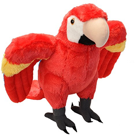 Wild Republic 19358 CK Plüsch Roter Ara Papagei, 30 cm