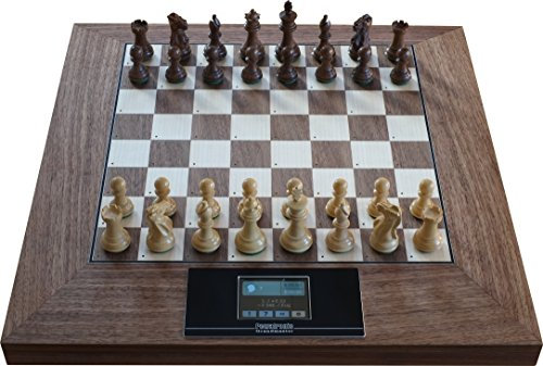 pewat Electronic grandmaster exklusiver scacchi COMPUTER in legno noce ohne Powerbank