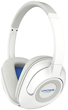 Koss BT539iW Wireless Bluetooth Over-Ear Headphones (3.5 mm Jack) for iMac/iPhone/iPad/iPod/Laptop/MP3 Players/Samsung/Smartphones - White