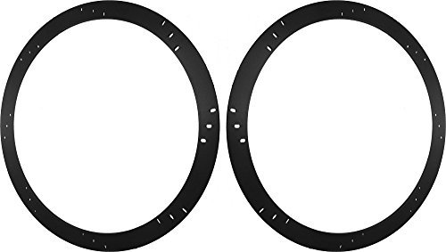 12 Subwoofer Speaker Spacers Depth Extender Extending Rings - 1/4 thick - ID: 11 1/8 OD: 12 7/8 - 1 Pair - SSK12 - Stackable - Perfect For Framing Fiberglass Enclosures