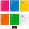Lot 6 Cahiers EasyBook Couverture à Rabats Polypro - 24 x 32 cm - Grands Carreaux Séyès - 96 Pages - Coloris Assortis+ 1 Index Adhésif Blumie