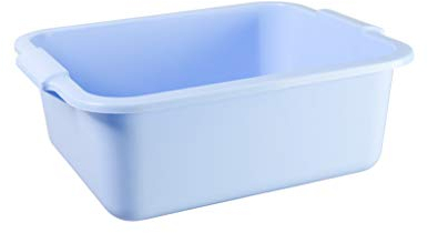 Metakreon Schüssel 11 L mit Griff eckig rosa, blau, metallic grün Allzweckschüssel Plastik Spülschüssel Plastikschüssel Fußwanne Wanne Fußbad (blau)