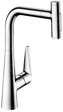 hansgrohe Talis Select M51 Mitigeur de cuisine 300, avec douchette extractible 2 jets, sBox, chromé, 73867000