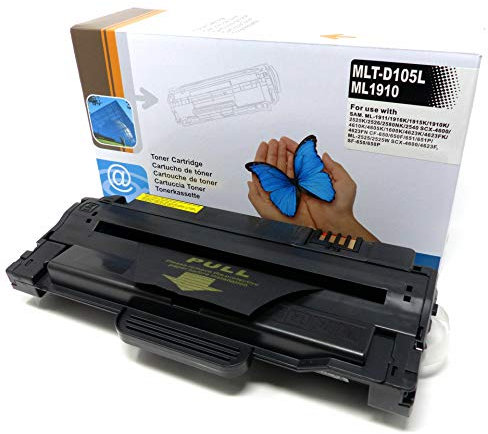 1x Toner (ersetzt MLT-D105L / ML1910) für Samsung ML-1915-2580 SCX-4600-4623 SF-650 Series