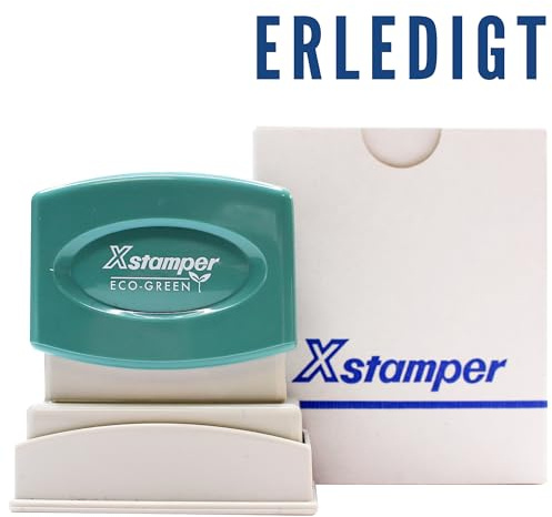 X-Stamper Erledigt blau