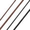 Richsteel Long Leather Necklace With Clasps Mens Black Braided Cord Necklaces